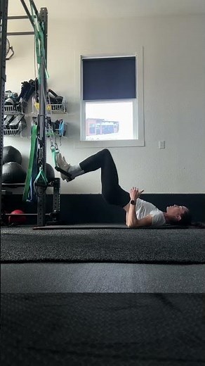 TRX hamstring curl to sit up