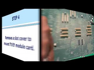 Step to Mount a T1/ E1 module on Mitel 3300 MXe controller