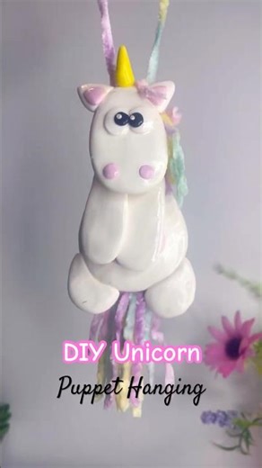 DIY hanging Fimo doll puppet #diy #fimotutorial #hangingcraft #shorts