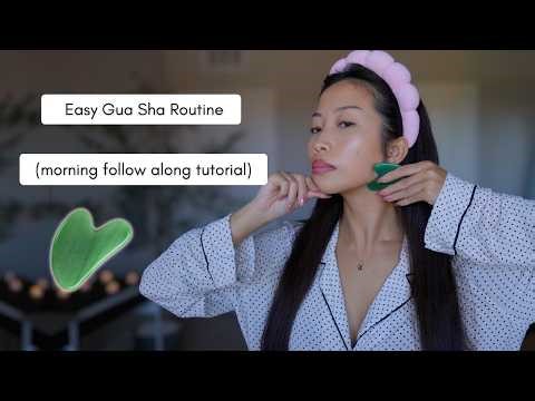 Easy Gua Sha Routine - Follow Along Tutorial (morning)