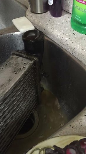 How to clean a used intercooler