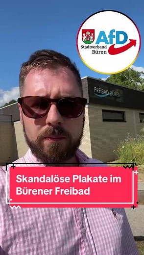 Täter-Opferumkehr bei der neuen Plakatserie im #Büren|er #Freibad, die auf Missstände hinweisen will, aber die #Realität vollkommen verklärt. #Migration #Freibad #Randale #Migration #Sicherheit