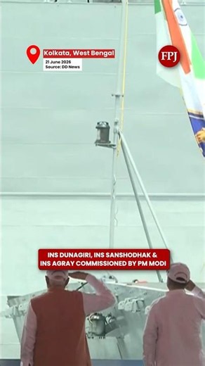 PM Modi Commissions 3 Powerful Indian Navy Ships #indiannavy #pmmodi