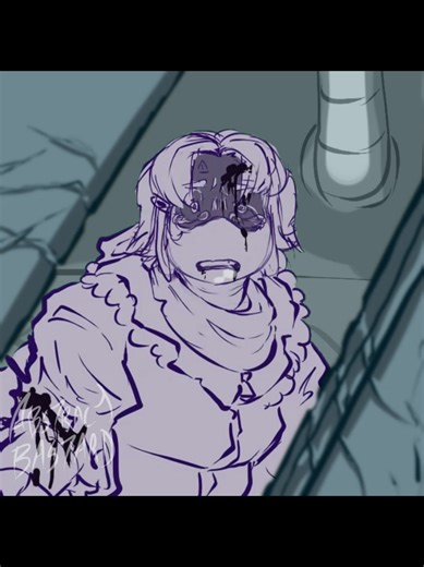 Mavus has a tendency to stare when he doesn't mean to...Wonder why! red dude belongs to @_pixels_ rrrgrgrg!! Credits for the sounds I used btw!! @ storagestyle_ on tiktok @ SoundsAndMore7766 on youtube #horror #murderdrone #murderdronesoc #oclore #digitalart