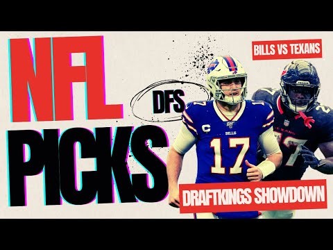 Bills vs Texans | Thursday Night Football DFS Showdown Picks & Strategy for DraftKings