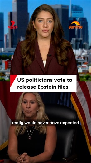 22K views · 123 reactions | Donald Trump has turned on fellow Republican Marjorie Taylor Greene after the House of Representative member sided with the Democrats to force a vote to release the Epstein files. #trump #marjorietaylorgreene #mtg #uspolitics #uspol | 7NEWS Sydney | Facebook