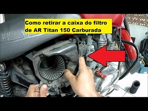 Limpeza da Caixa de Filtro De Ar Titan 150