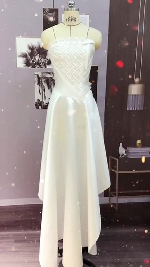Unique White Dress Design Process