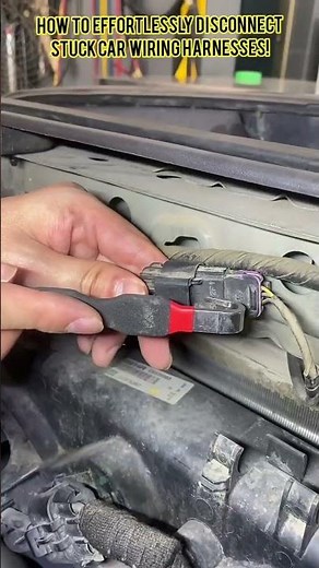 How to Effortlessly Disconnect Stuck Car Wiring Harnesses #shorts #mechanic #automobile #tricks