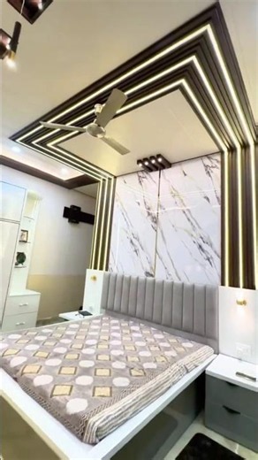 Pvc wall panels bedroom designs 2026 #shorts #pvc #homedecor #shortvideo