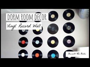 Dorm Room Decor: DIY Vinyl Record Wall