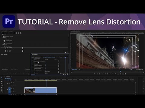 Premiere Pro Tutorial - Remove Lens Distortion