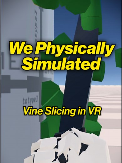 Any cool mechanics you’d wanna see with physically simulated slicing? #indiedev #vr#gamedev #unity