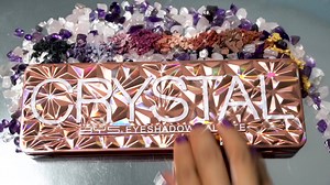 Channel the energy of Crystals into your makeup look with our NEW Crystal Eyeshadow Palette 💎 Vegan friendly and only $16.95. | BYS Cosmetics