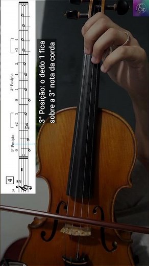 How to play 3rd Position on the D String Violin High Position Exercise How to change from 1st to 3rd