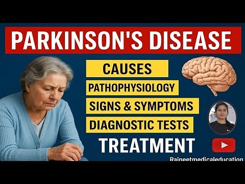 Parkinson's Disease | Causes | Pathophysiology | Signs & Symptoms | Diagnose | Treatment