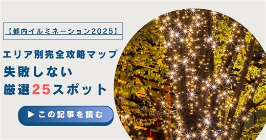 【都内イルミネーション2025】エリア別完全攻略マップ！失敗しない厳選25スポット