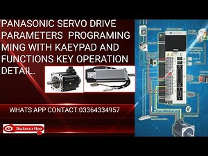 PANASONIC SERVO DRIVE PROGRAMMING & CONTROL WIRING/HOW TO DO PANASONIC SERVO PARAMETERS WIRING.