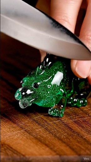 Slicing a Glass Dragon! 🐉🔪 Satisfying ASMR #Shorts #ASMR #Satisfying #Glass #ViralASMR