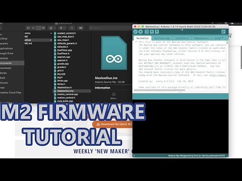 How to flash the Firmware on the Maker Made M2