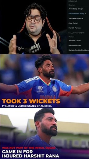 Mohammad Siraj so said 🥹💔 #mohammedsiraj #t20worldcup #indvsusa #cricketlover #cricket #shorts