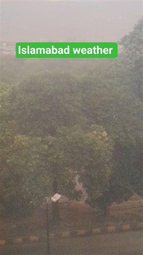 Islamabad Bad Weather Today | Heavy Rain and Dark Clouds in Islamabad 🌧️