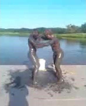 Mud wrestling