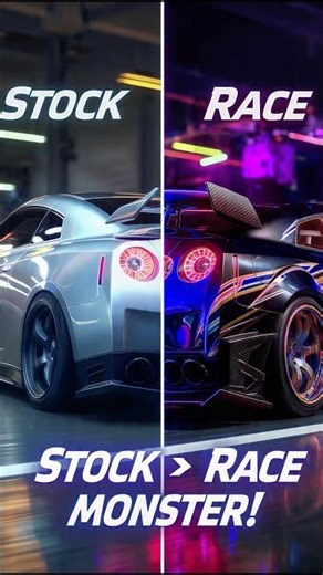 Stock Nissan GT-R R35 Turns Into a Race Monster! 😱 #Shorts