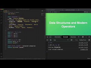 Data Structures, Operators, Strings Part-1 | Section - 9 | JavaScript Course | Jonas Schmedtmann