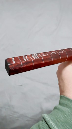 Royal Cubit an Ancient Egyptian Ruler This item is an Ancient Egyptian royal cubit ruler replica It was made from a piece of Pine wood. It was stained with a chocolate oil base product. And a silver/gold pen ink was used to indicate the measurements, notations and images. This ruler is a Replica in the tomb of Maya during the 19th dynasty of the New Kingdom. History: The cubit is an ancient unit of length based on the distance from the elbow to the tip of the middle finger. It was primarily asso