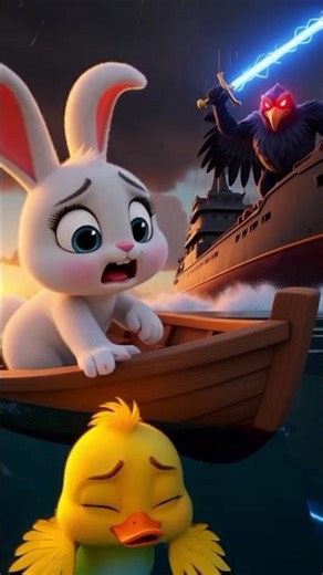 Epic Cartoon Story| Baby Duck vs Dark Vulture! #shorts #wildotales