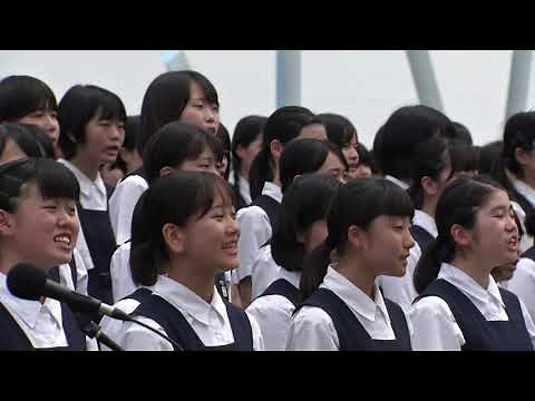 被爆74周年長崎原爆犠牲者慰霊平和祈念式典 合唱千羽鶴