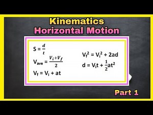 Kinematics | Horizontal Motion - Part 1 | Grade 12 Physics 1 | TAGALOG-ENGLISH