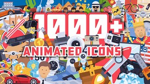 Download 1000  Flat Animated Icons Pack - FREE Videohive - aedownload.com