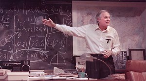 Alan Alda as physicist Richard Feynman in the drama QED | Britannica