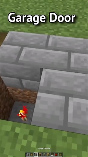 Minecraft Garage Door...🤯 (World's Smallest Violin) #minecraft #shorts