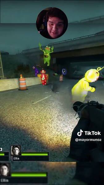 Modded left 4 dead is soo fun #left4dead2 #left4dead #mods #shrek #teletubbies #joeswanson #snorlax #fyp #kermit #amongus