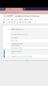 NumPy Arrays in Python 🔥 | np.array(), zeros(), ones(), arange() Explained