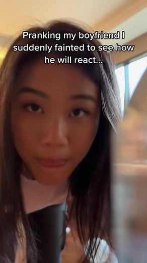 1.2M views · 83K reactions | Faint Prank on my Boyfriend #reels #reelsvideo #couple #comedy | Nickandcarrie | Facebook