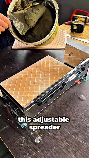 439K views · 1.3K reactions | The Perfect Tiling Hack: Automatic Mortar Spreader #tiling #fblifestyle | Reels ideas | Facebook