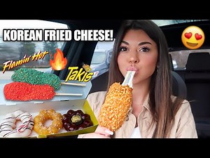 KOREAN FRIED CHEESE MUKBANG! - Mochinut