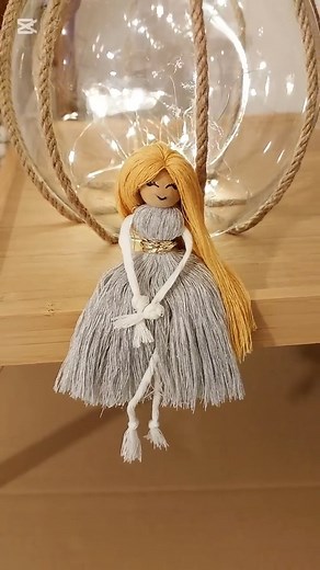 🧚‍♀️ Cute and Simple Craft Idea | Create a Macrame Baby #macrame #craft #cutecrafts #handmadegifts | Shemark Crafts