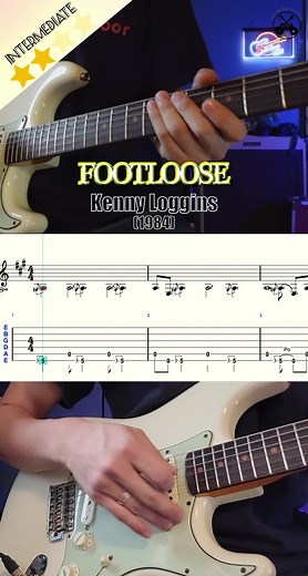 Learn the Iconic Footloose Guitar Riff with Tab | Guitar Lesson