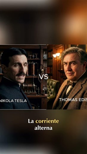 ¡Tesla desafía a Edison! La verdad sobre la Corriente Alterna #shorts