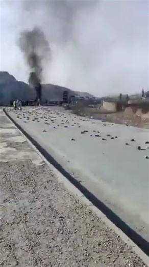 NorthNazimabad, karachi💕 on Instagram: "The Pakistani Opposition has called on the masses to observe a countrywide “shutter-down” strike by closing their businesses in protest against alleged rigging today, Sunday, on the second anniversary of the Feb. 8, 2024, general elections. The video shows Quetta-Karachi highway blocked by protestors."