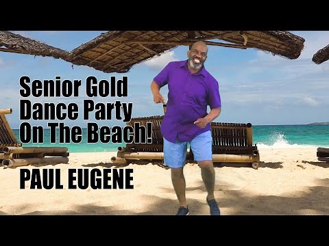 Senior Gold Dance Fitness On The Beach | My Retirement Party | Everyone Let's Dance and Celebrate!