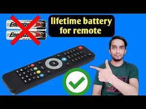lifetime battery for any remote control | how to make rechargeable remote