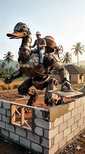 Giant Duck Robot Revolutionizes Construction Projects