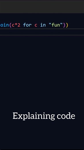 Repeat each char twice using Python #coding #python #programming