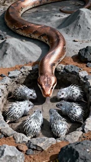 GIANT Snake Ambush BACKFIRED! Hedgehogs STRIKE With Spikes! 🐍🦔